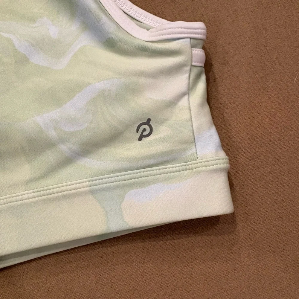 Peloton Here Now Glaz Swirl Square Neck Sports Bra Size Large